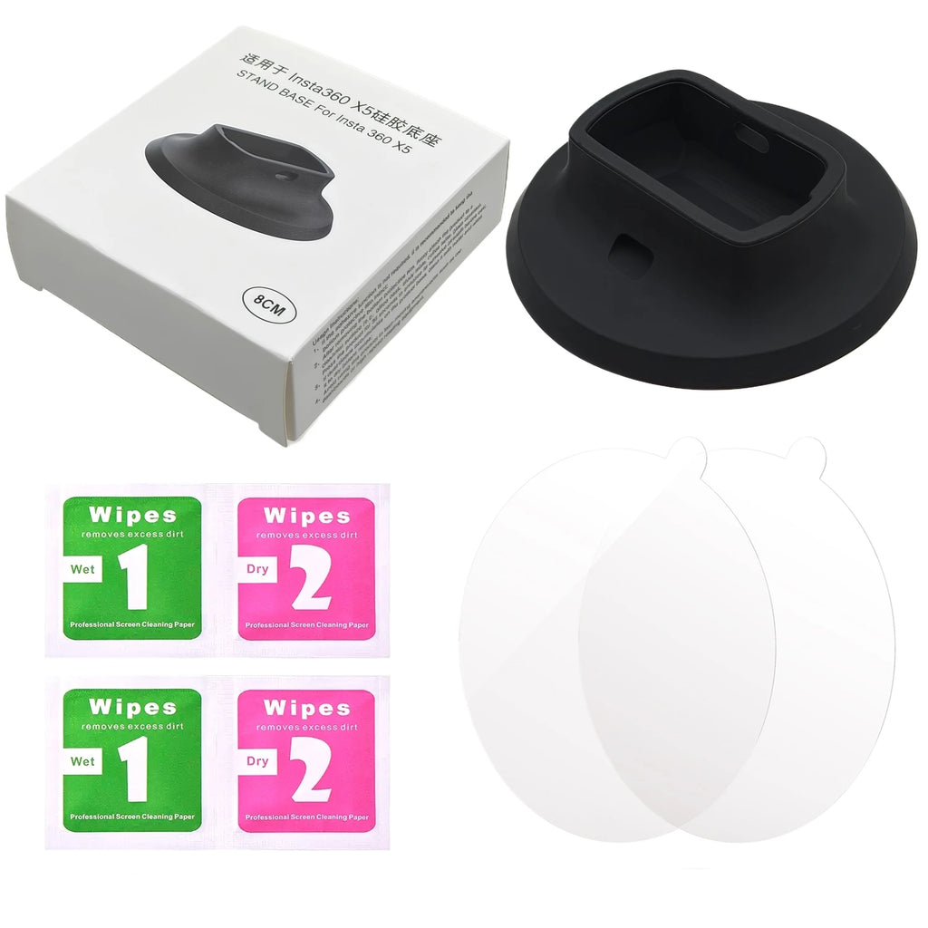 For Insta360 X5 X4 Silicone Base Mount Holder Stable Standing Action Camera Accessories