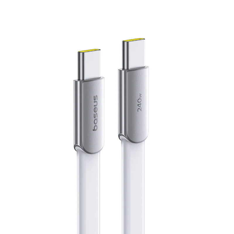 Baseus 240W Ulta-Slim USB C Cable for iPhone 18 17 16 15 Plus Pro Max 5A PD 3.0 Fast Charging Type C for Macbook Xiaomi Cable