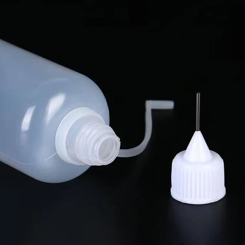 100-5ML Needle Tip Glue Applicator Plastic Bottle Essential Oil Injection Pigment Bottle Mobile Phone Dropper Repair Tool