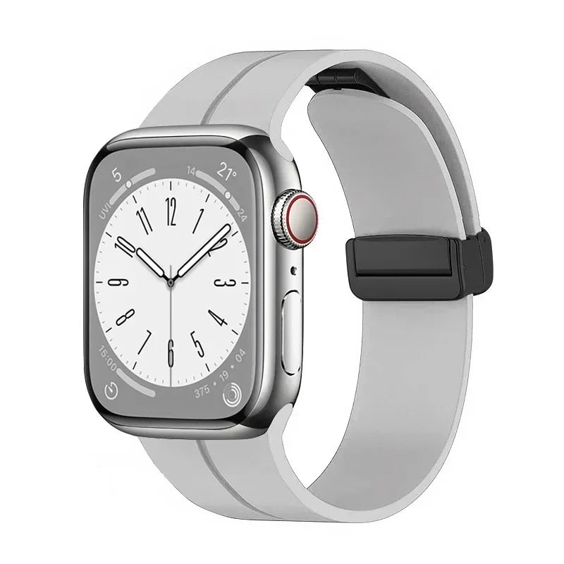 Magnetic Strap For Apple watch ultra band 44mm 45mm 49mm 40mm 41mm 42mm 38mm 45 mm Silicone Bracelet iWatch Series 7 8 se 6 5 3
