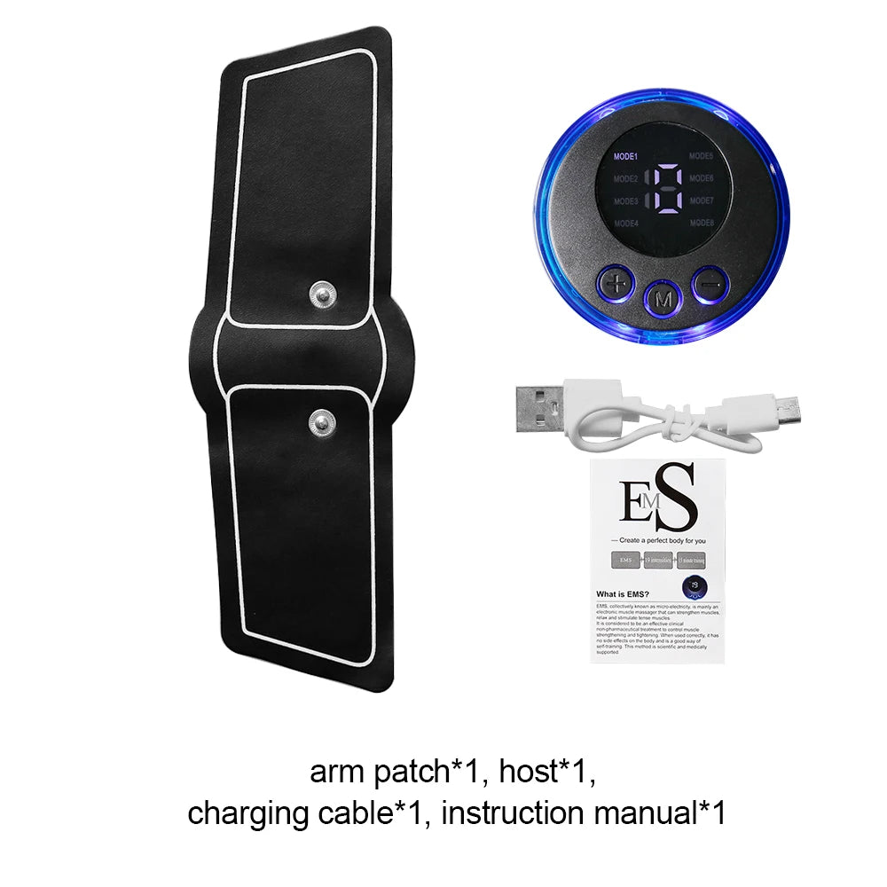 Smart EMS Muscle Stimulator Electric Wireless Abs Fitness Trainer Abdominal Training Weight Loss Stickers Body Slimming Massager