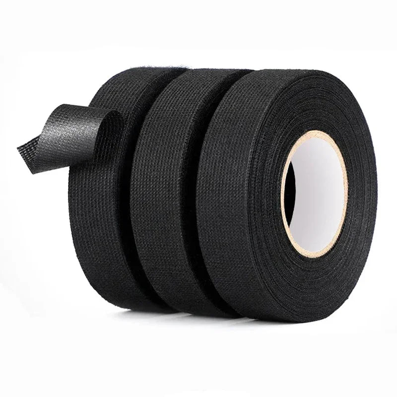 Electrical Tape Car Wiring Cloth Fabric Tape 9mm/15mm/19mm/25mm Adhesive Tapes Heat-resistant  Auto Harness Cable Organizer