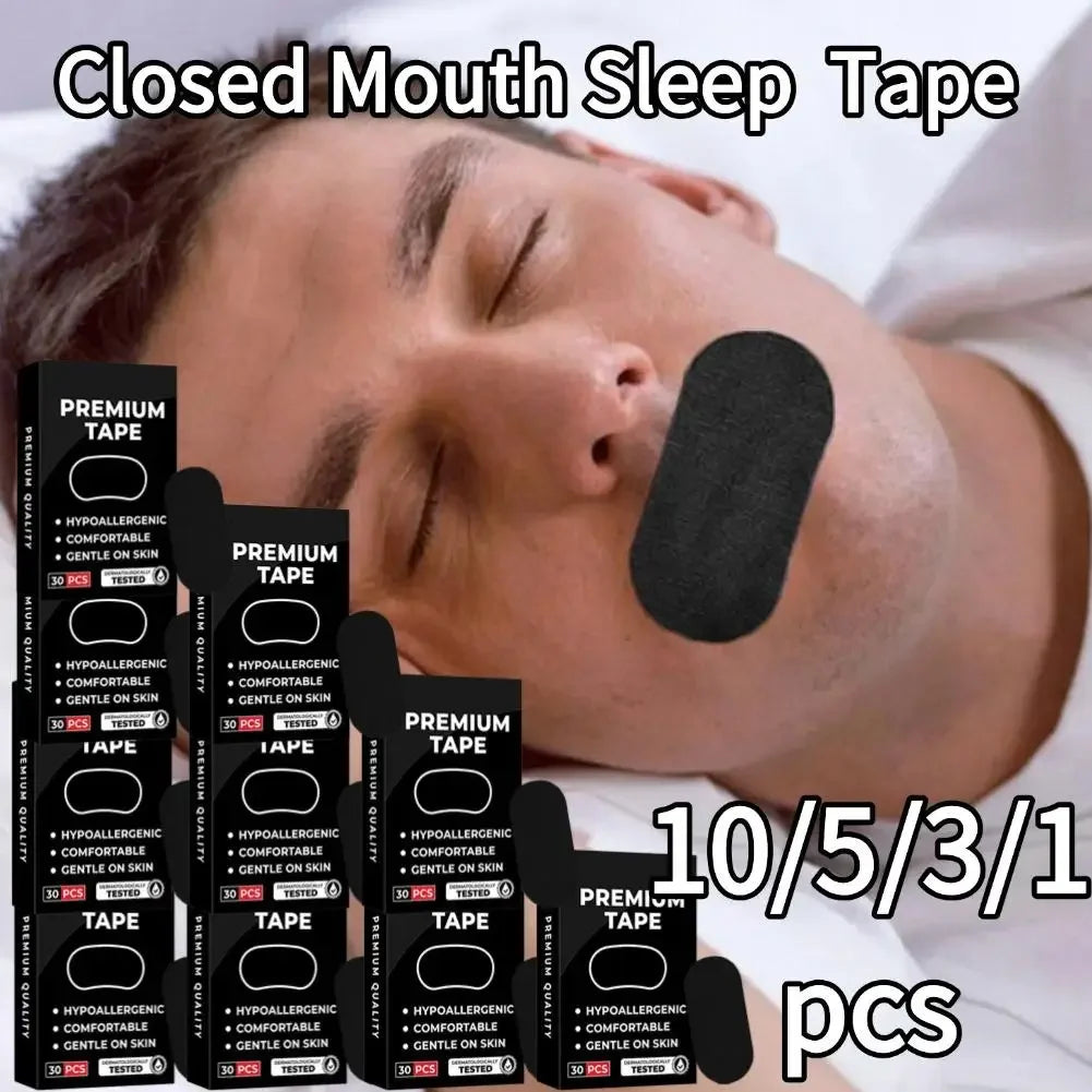 Anti Snoring Sleep Mouth Tape, Best Breathing Nasal Strips Medical Grade Improved Sleeping Snoring Relief
