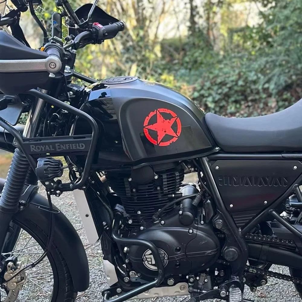 Car Sticker Pentagram Waterproof and Sunscreen Personality Interesting Decal Military Army Star Hood Stickers Auto Accessories