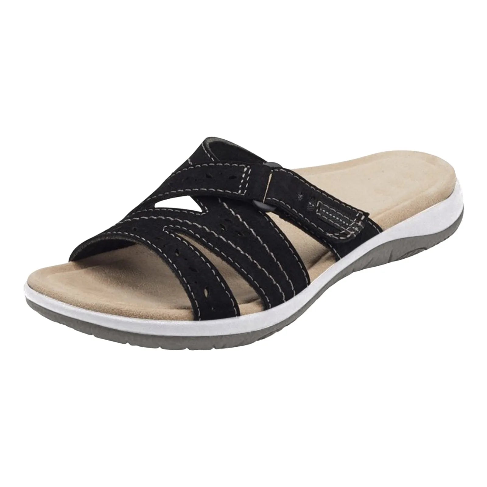 Summer Women Wedge Sandals Premium Orthopedic Open Toe Sandals Vintage Anti-Slip Leather Casual Female Platform Retro Shoes