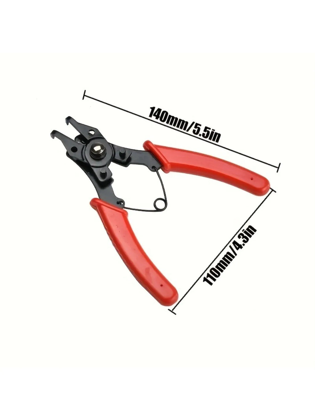 4-In-1 Circlip Pliers Set Snap Ring Pliers Multi Crimp Removable Plier Head Retaining Circlip Pliers Hand Tools Multifunctional