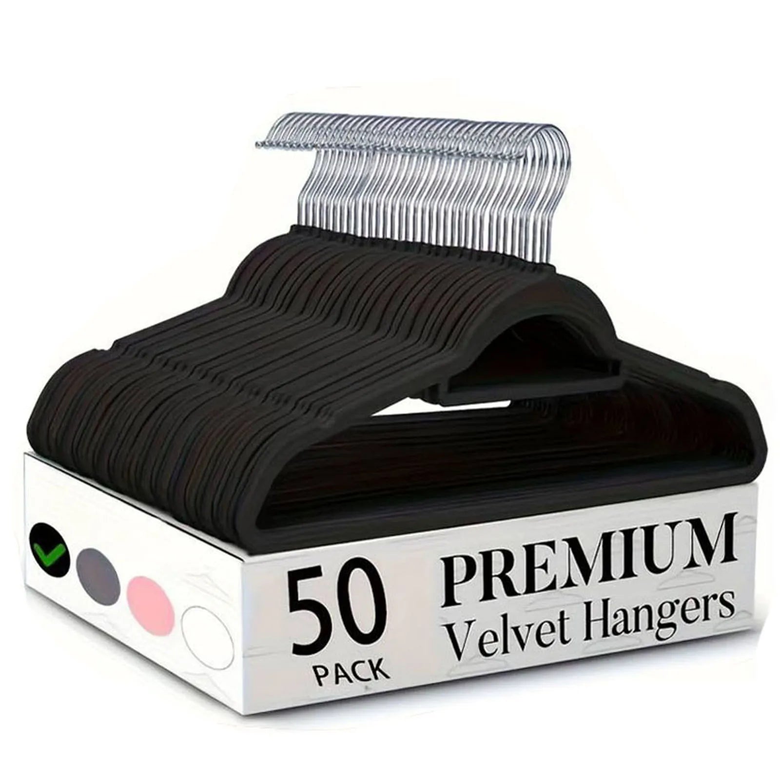 10/20/50 Pack Premium Velvet Hangers, Non-Slip Flocked Felt Hangers, Sturdy Clothes Hangers with 360° Rotatable Hook, Heavy Duty Coat Hanger, Durable Slim Hanger for Closet Space Saving