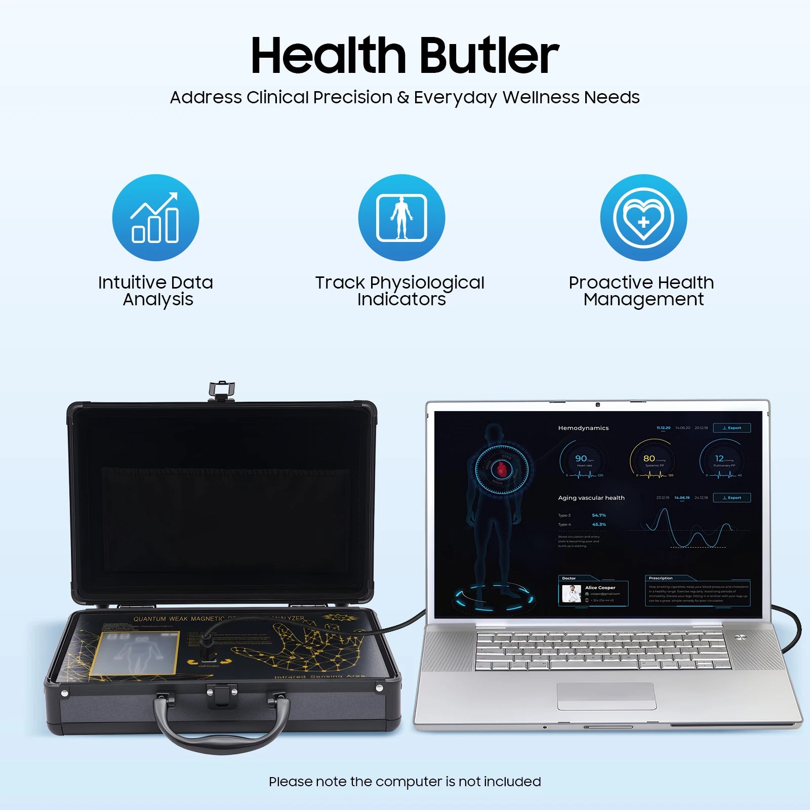 Quantum Analyzer Quantum Resonance Magnetic Scanner Body Health Analysis Assistant for Spa Club Clinic Store