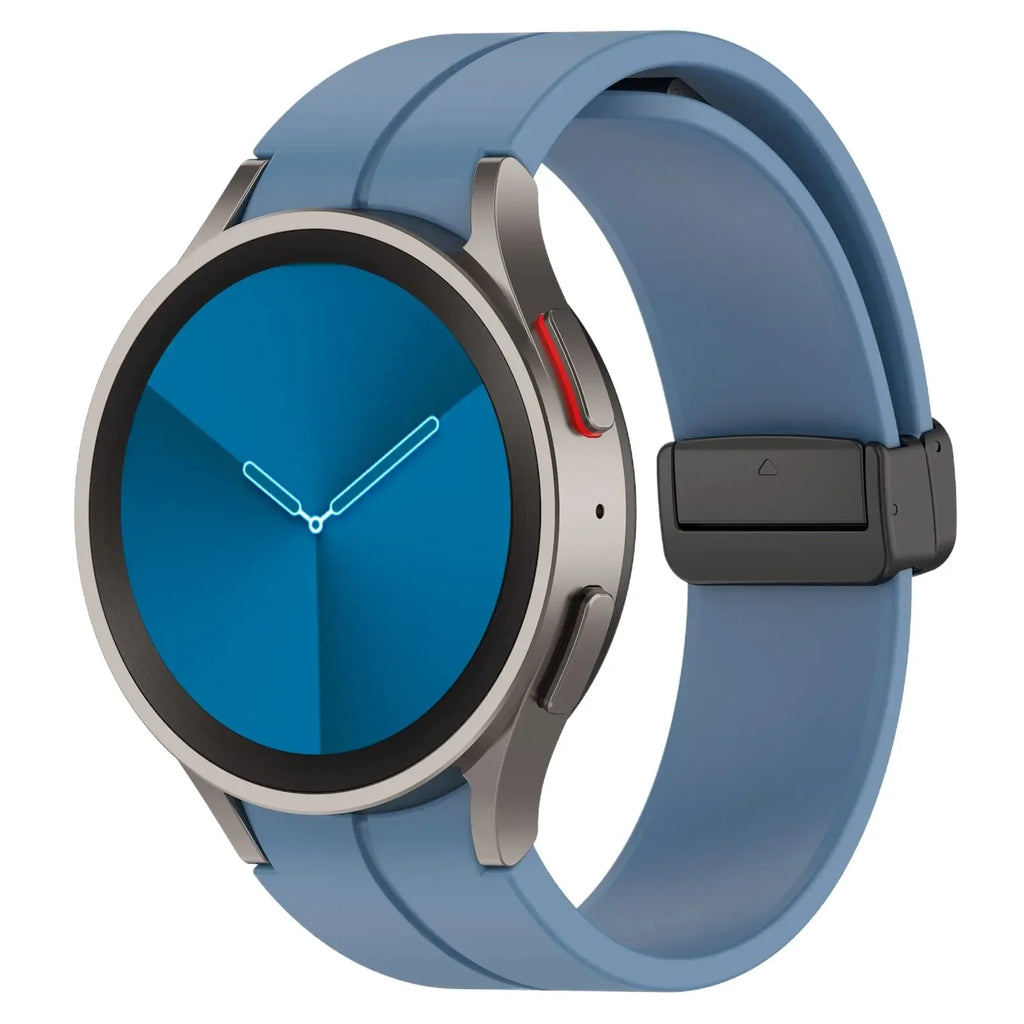 Original Silicone Band for Samsung Watch 7 6 5 4 Classic Strap 47mm 43mm 44mm 40mm Magnetic Buckle For Galaxy Watch 5 Pro 45mm