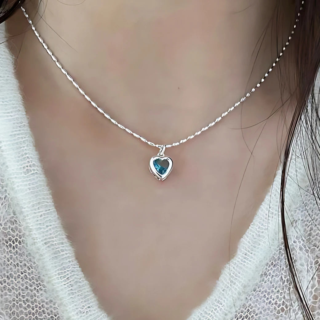 S925 Sterling Silver Necklaces For Women Simple Chain Fashion Minimalist Pendant Necklaces Adjustbale Necklace Birthday Gift
