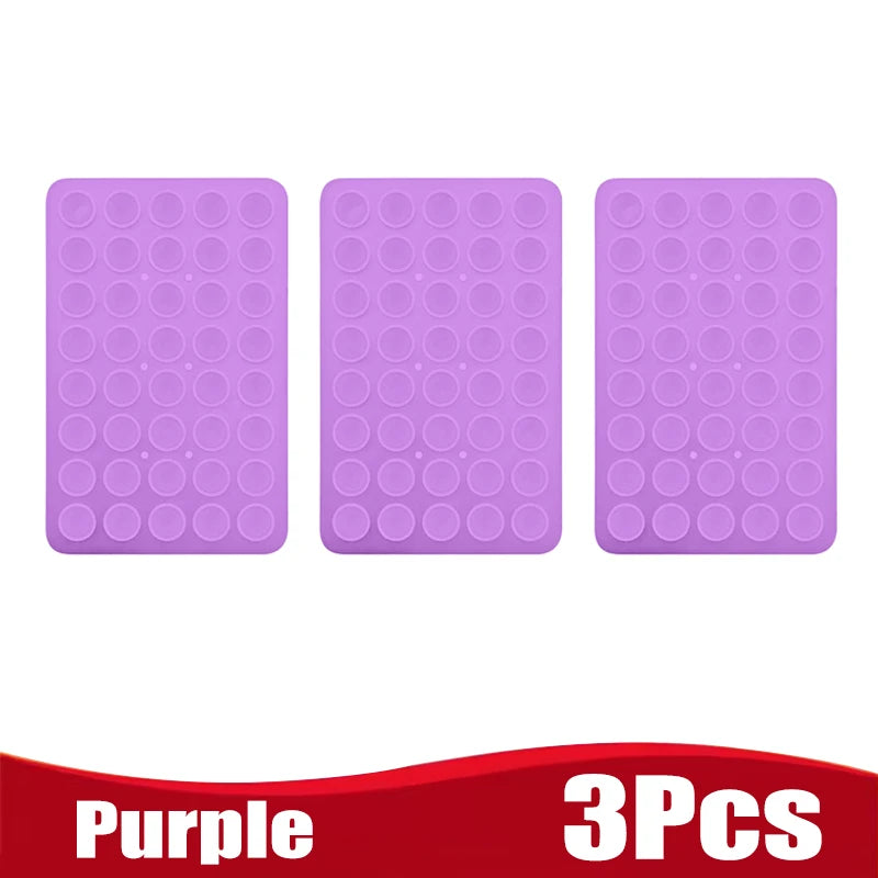 Double Side Silicone Suction Pad for Mobile Phone Fixture Suction Cup Adhesive Silicone Rubber Sucker Pad for Fixed Pad