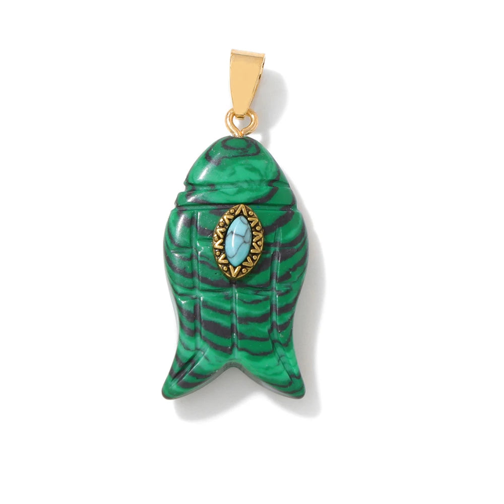 Fatima Hamsa Hand Evil Eye Pendant Lapis Lazuli Amethysts Rose Quart Natural Stone Charm For Making Necklace Bracelet Accessorie