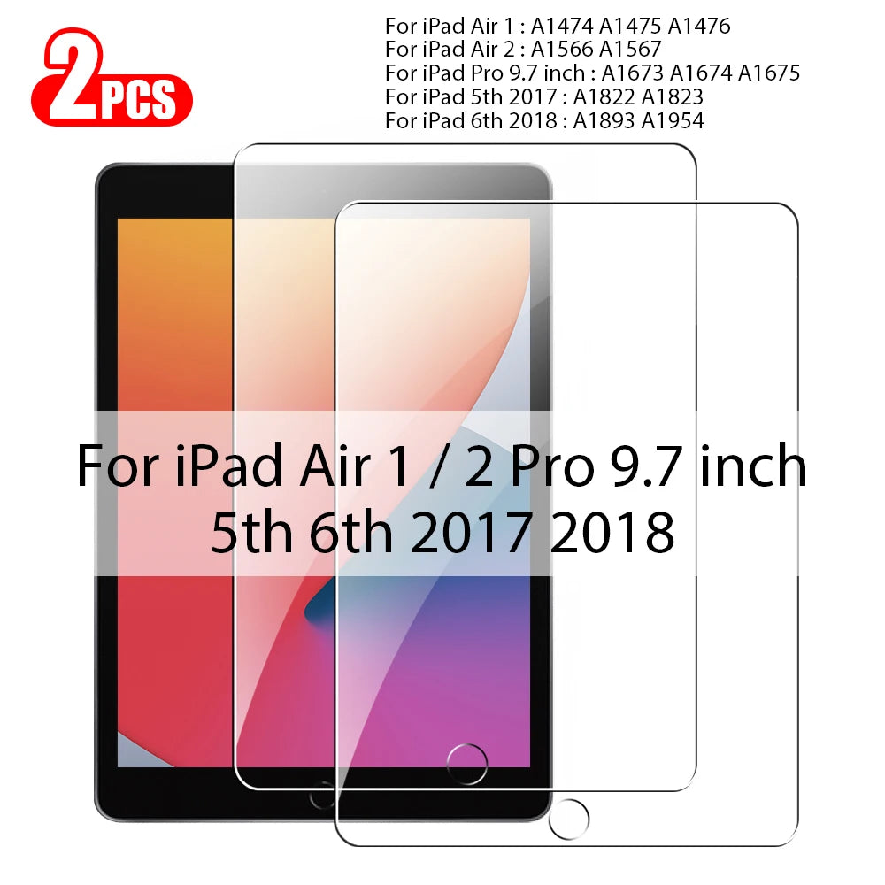 Tempered Glass For Ipad Pro 13 M5 M4 2025 12.9 Air 11 5 4 3 2 M3 M2 Screen Protector A16 10 9 9th 10th Generacion Mini 7 6 Film