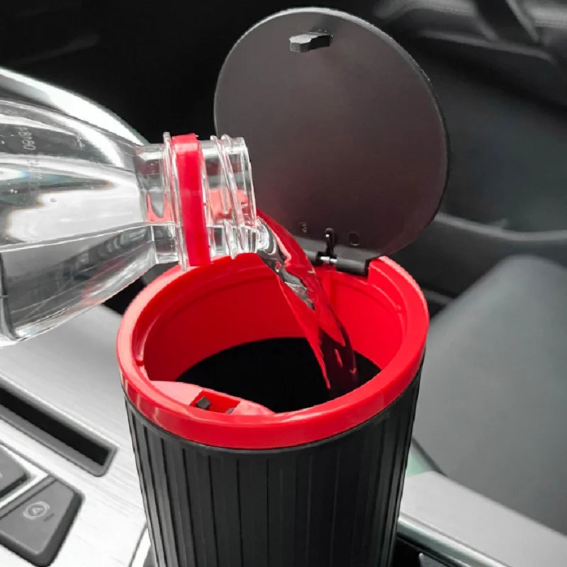 Universal Mini Car Trash Bin Can - Auto Dust Organizer Interior Rubbish Bag Garbage Container Storage Box for Vehicle Interior