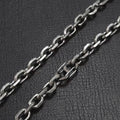 TA1 /Grade 1 Titanium 7mm Unisex O Shaped Chain Necklace Surface Cut Angle Chain Necklaces for Men & Women Gifts