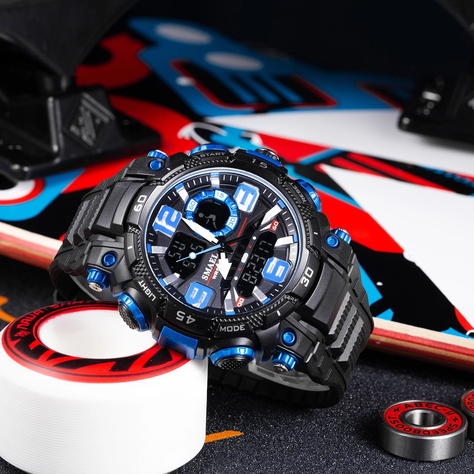 Quartz Watch For Men SMAEL Watch Waterproof Stopwatch LED Watches Male Clock 1921 Sport Watches Men Relogio Masculino Digital