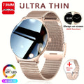 ChiBear Ultra Thin Fashion Smart Watch Women Screen Always Display Time Sports Bracelet Bluetooth Call AMOLED Smartwatch Woman