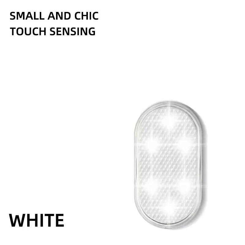 Car Touch Interior Light Hand Car Roof Velcro Ceiling Lamp Indoor Car Lighting Night Reading Light USB Charging Reading Lamp