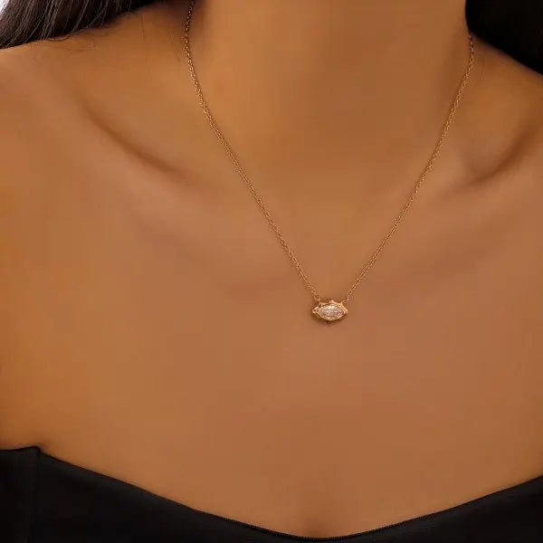 Vintage Gold Color Long Chain Drop Necklaces for Women Simple Metal Geometric Bead Tassel Choker Party Aesthetics Jewelry