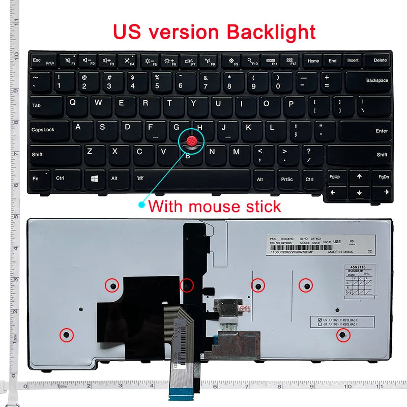 US English NEW Laptop Keyboard For Lenovo IBM Thinkpad E431 E440  L440 L450 L460 L470 T431S T440 T440P T440S T450 T450S T460