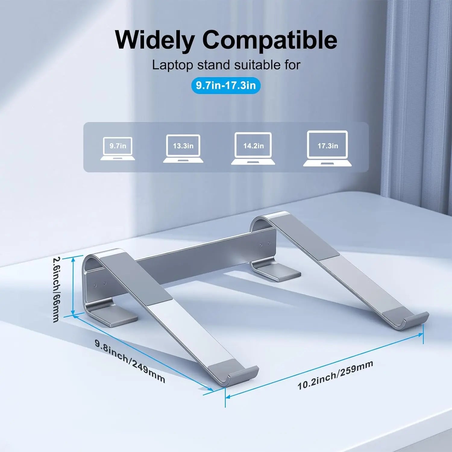 Aluminum Laptop Cooling Stand Riser for Desk Macbook Pro Air Dell HP Lenovo Notebook Computer Holder Bracket Support Accessories