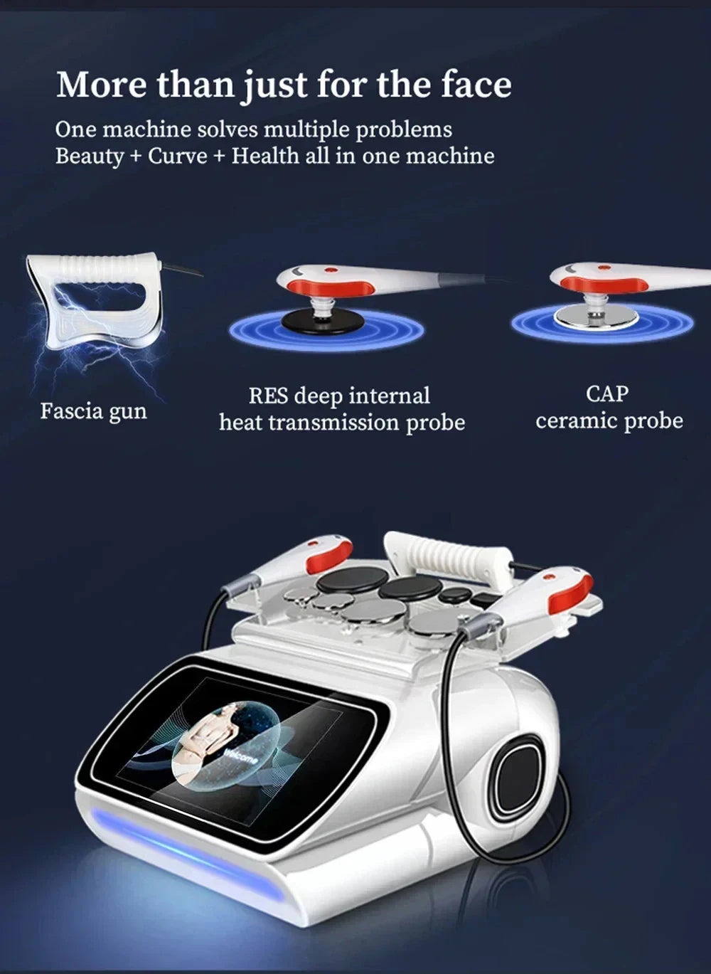 Portable RET CET Diathermy Body Sliming Machine Pain Relief Skin Tightening INDIBA Deep Care Device