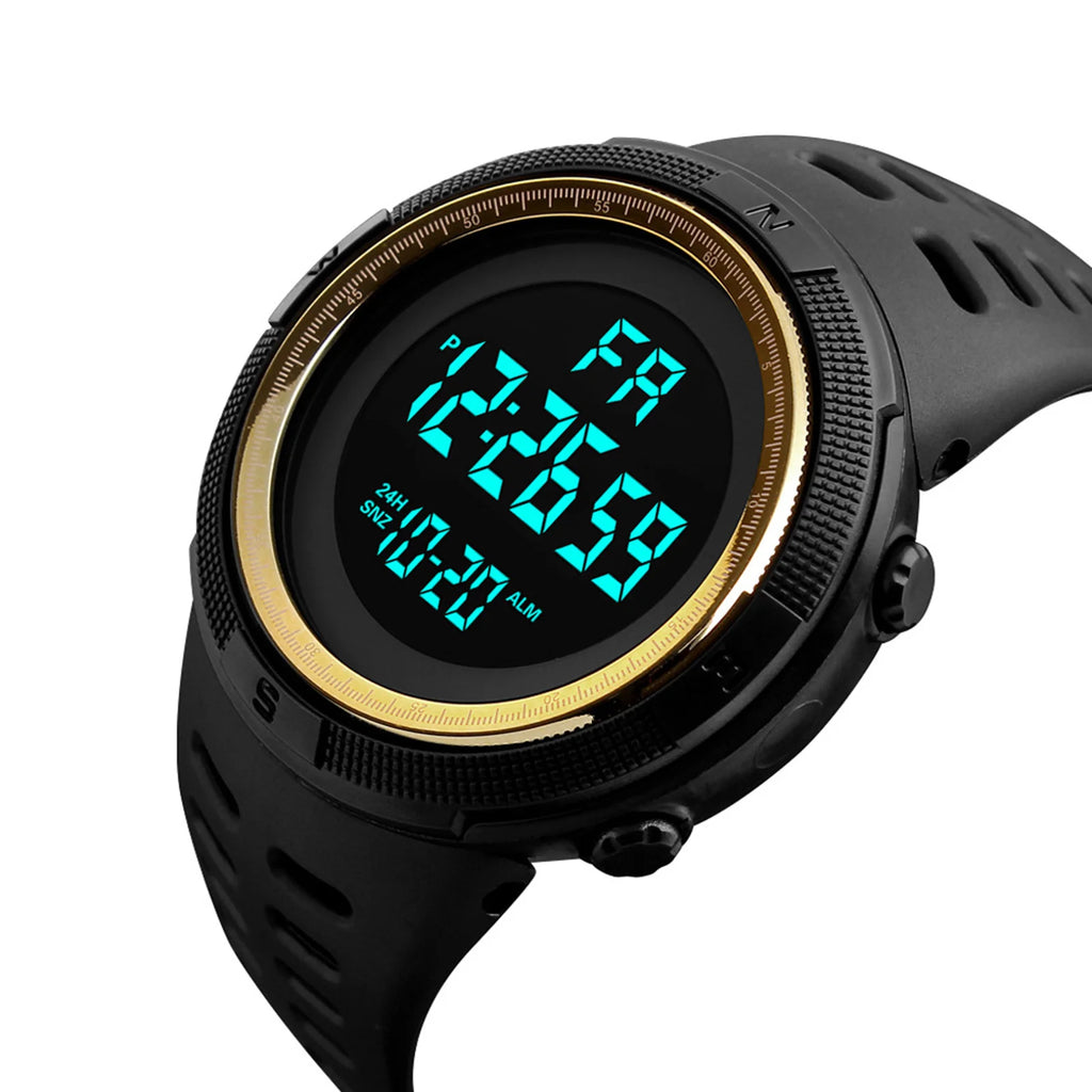 Men Digital Sports Watch Waterproof Casual Luminous Stopwatch Alarm Simple Army Watch for Running Climbing Fishing