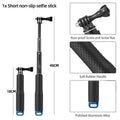 Aluminum Alloy Monopod Selfie Stick Hand Grip Pole for GoPro Hero 13 12 11 10 9 8 7 Insta360 SJCAM AKASO DJI OSMO Action Camera