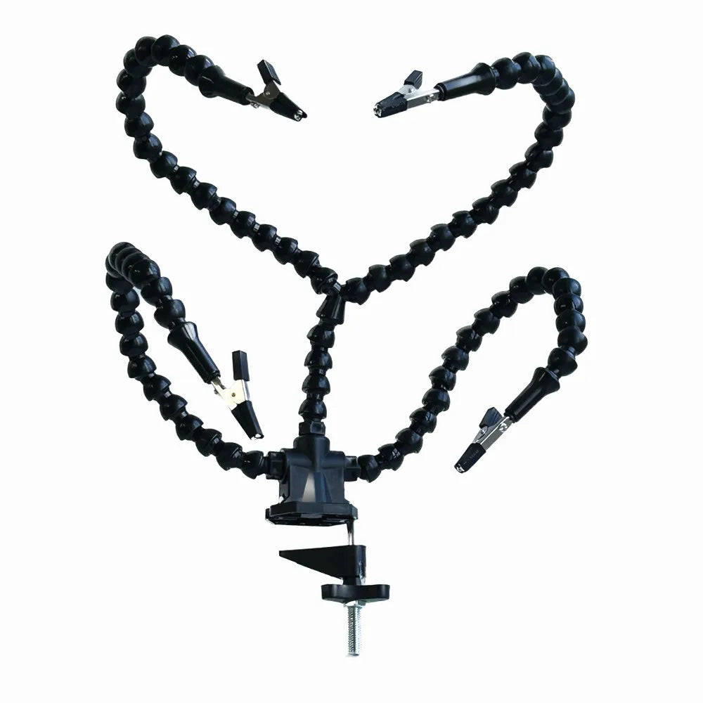 Helping Hand Third Hand Soldering Stand Flexible Arm PCB Holder Table Clip Tool Gadgets for Welding and Soldering