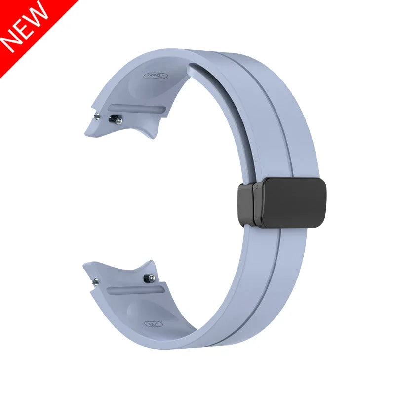 Original Silicone Band for Samsung Watch 7 6 5 4 Classic Strap 47mm 43mm 44mm 40mm Magnetic Buckle For Galaxy Watch 5 Pro 45mm