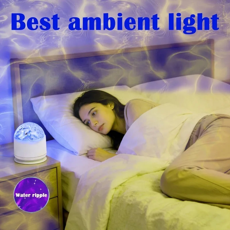 16-Color Water Ripple Projector with Remote