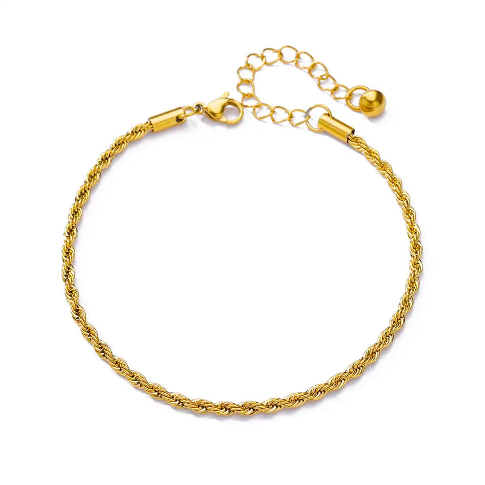 Colorful Boho Drops Anklets For Women Gold Color Stainless Steel Geometric Anklet Luxury Wedding Aesthetic Summer Jewelry Gift