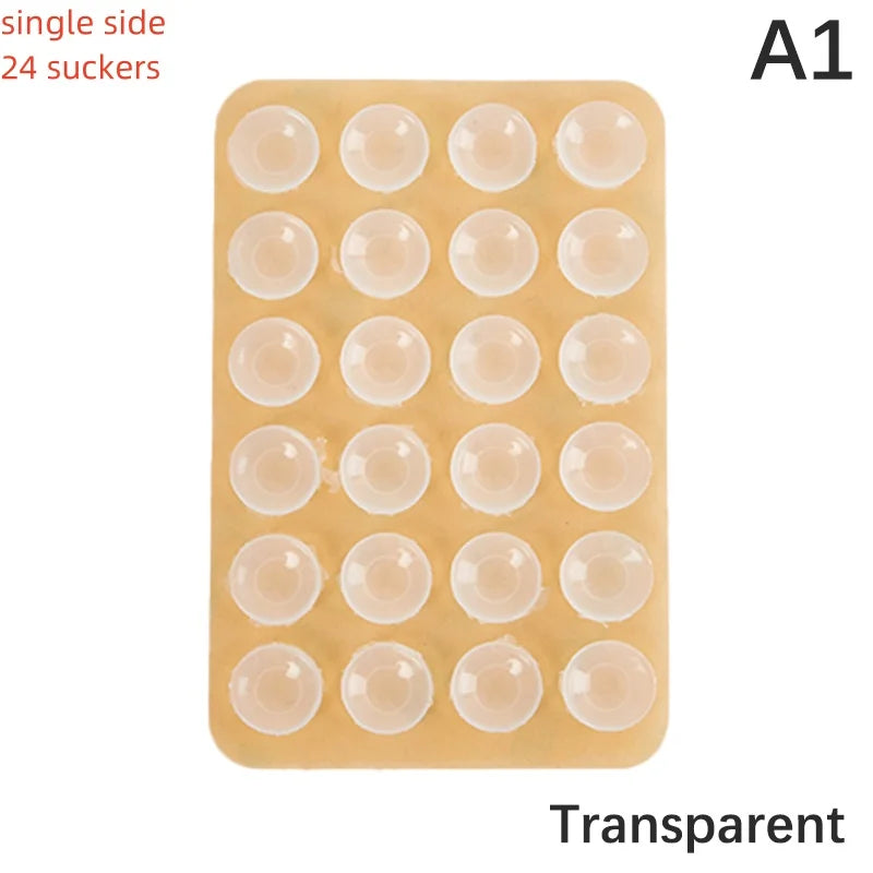 1pcs Backed Adhesive Sucker Pad For Fixed Pad Double Single Side Silicone Suction Pad For Mobile Phone Fixture Suction Cup