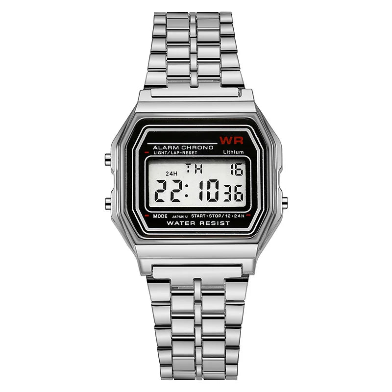 Sports Rose Gold Children Watches for Women Electronic Digital Display Retro Style Alarm Clock Men's Relogio Masculin Reloj