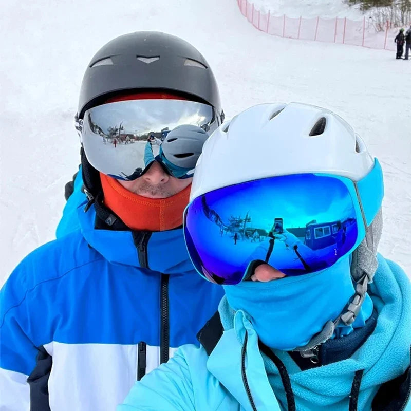 PHMAX Ski Goggles UV400 Anti-fog Eyewear Magnetic Lens Women Men Outdoor Sports Mountain Snowboard Big Snow Goggles With Mask