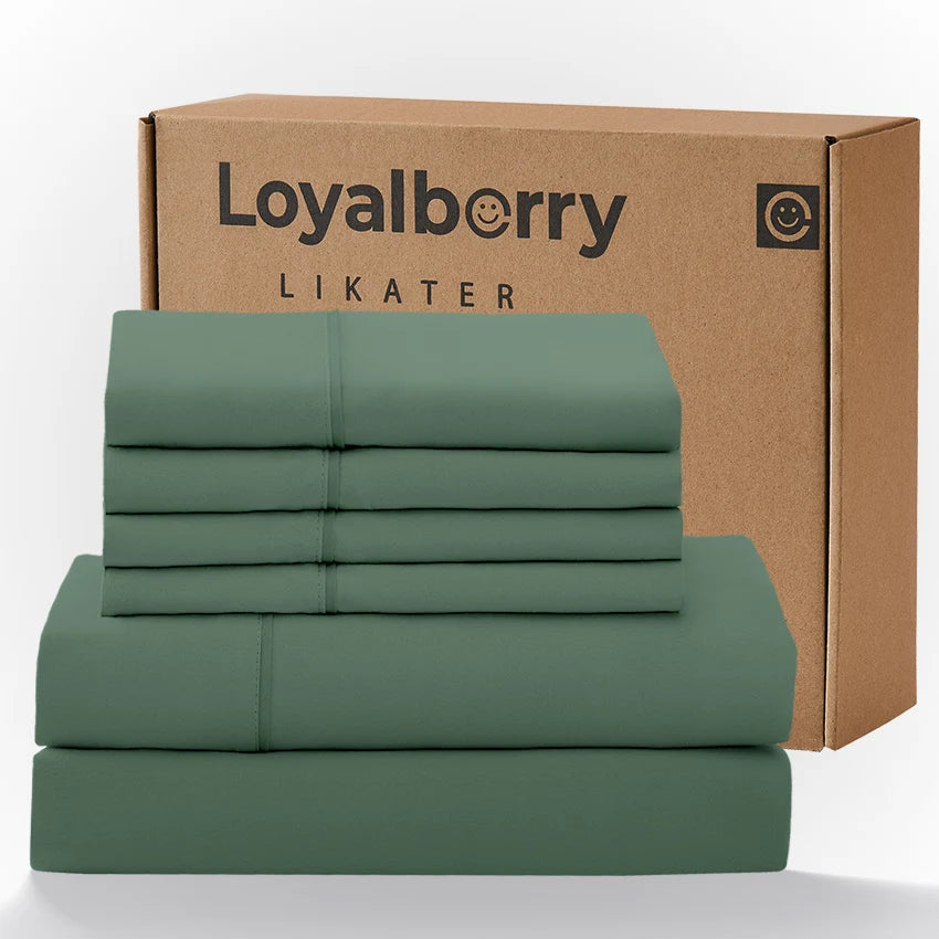 Cool & Soft Queen Size 4-Piece Bedding Set, Double-Sided Brushed Fabric, Easy Care Deep Pocket Fitted Sheet Fits Mattresses Up to 18 Inches, for Bedroom & Hotel Use, Local Warehouse Shipment, Ideal Holiday Gift
