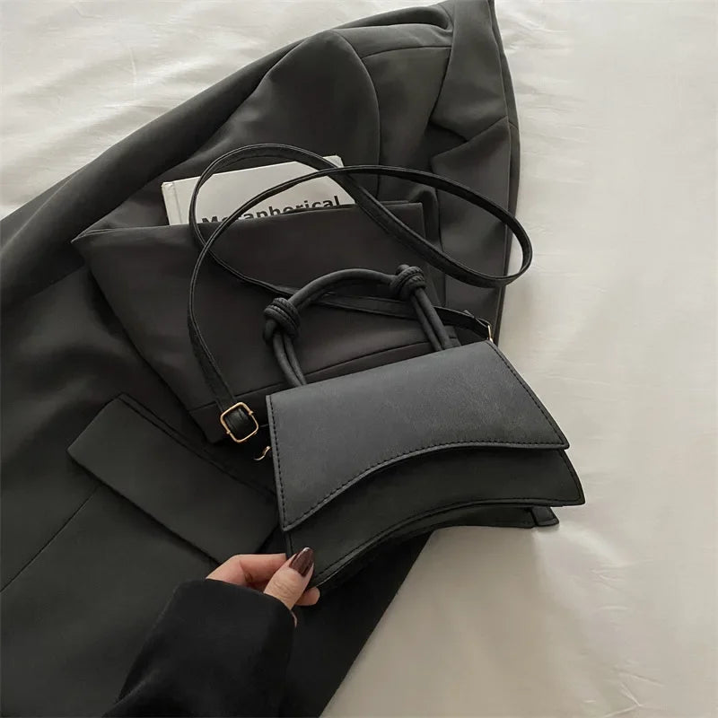 Trend Crossbody Bag for Women Elegant Designer Shoulder Bag Lady Soft Pu Leather Square Bags for Autumn Handbag and Purse Bolsos