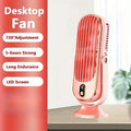 1 Portable Air Conditioning Fan, Large Battery Dual Motor Household Small Air Cooler, 5-speed 720 ° Surround Air Cooling Fan
