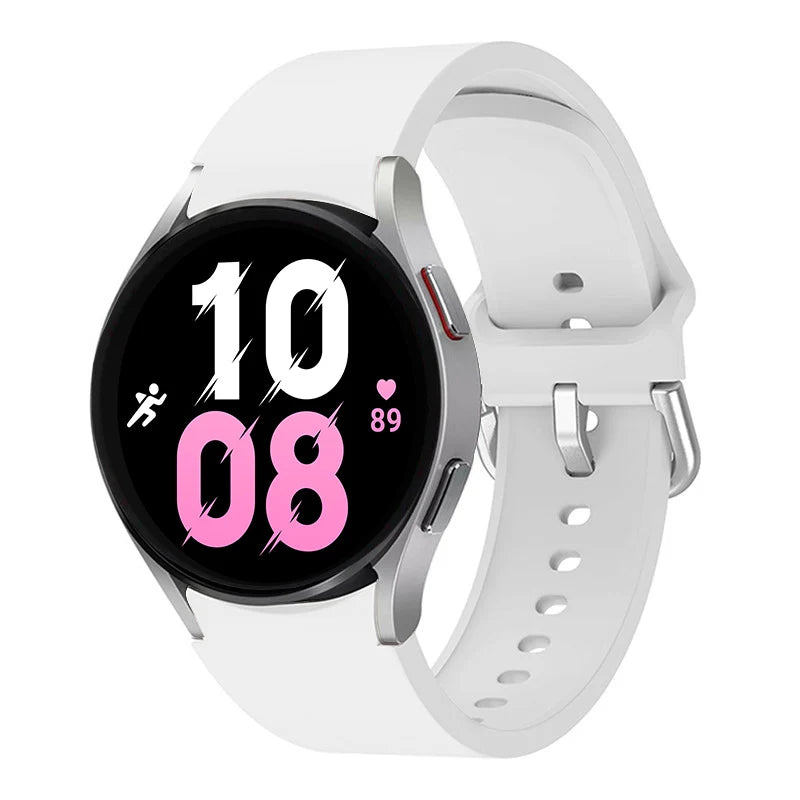 official Silicone Strap For Samsung Galaxy Watch 5 4 44mm 40mm/4Classic 46 42mm Wrist 20mm Bracelet Galaxy Watch 5 Pro 45mm Band