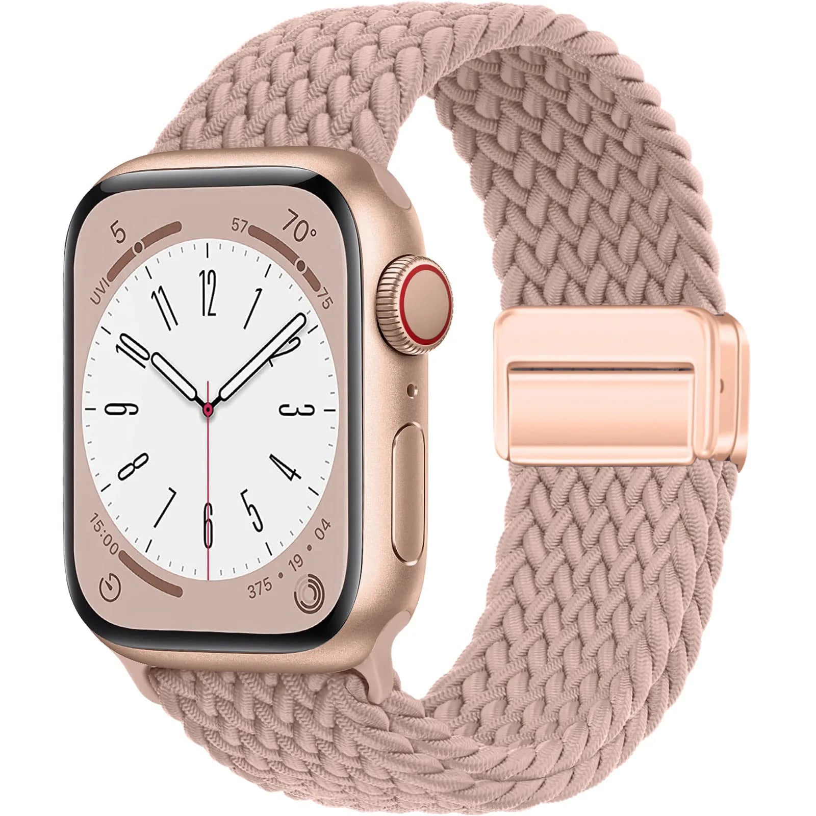 Nylon Strap For Apple Watch Band Ultra 44mm 40mm 45mm 49mm 41mm 44 mm magnetic buckle Braided Bracelet iWatch series 10 9 se 7 8