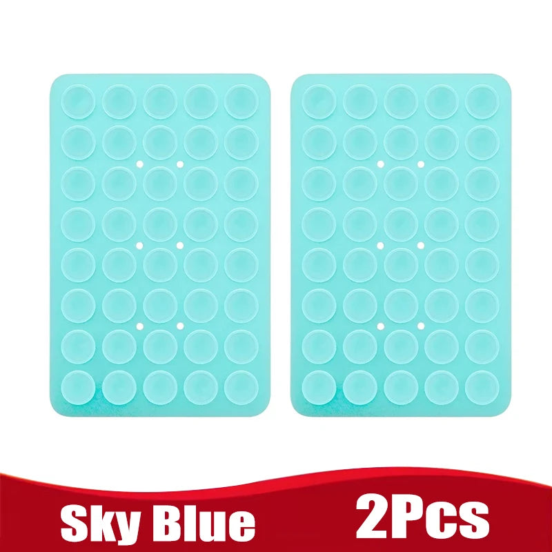 Double Side Silicone Suction Pad for Mobile Phone Fixture Suction Cup Adhesive Silicone Rubber Sucker Pad for Fixed Pad