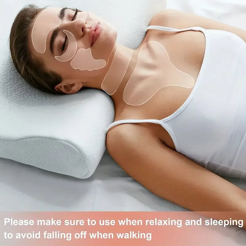 Reusable Silicone Anti-Wrinkle Pad Patch Face Neck Wrinkle Removal Patch Pad Facial Skin Lift Anti Aging Facial Beauty Tools