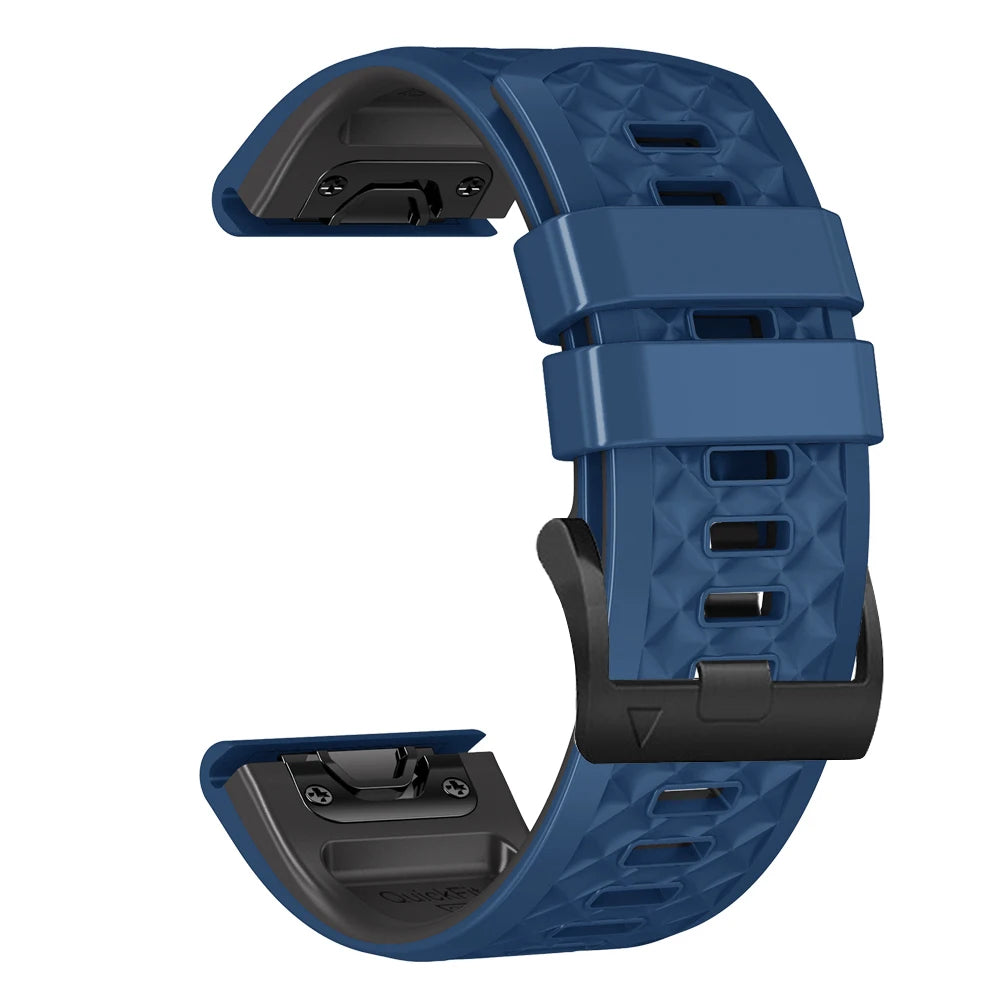 26mm 22mm Watch Strap Bracelet For Garmin Fenix 7X 7 6X 6 Pro 5X Plus 3HR 955 945 Wristband Epix Gen 2 MK2i Tactix Silicone Band