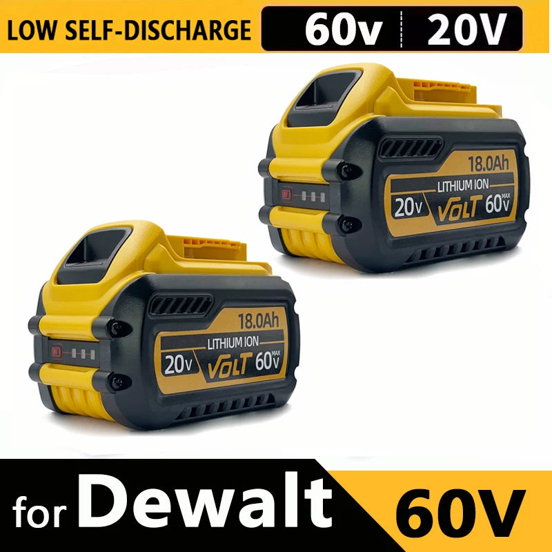 New High-Power for DEWALT 20V/60V Battery DCB200 DCB205 DCB206 * Power Tool 18V Battery 3AH 8AH 12AH 18AH Batteries DCD805