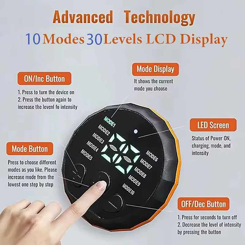 Smart Waist Abdominal Toning Belt Muscle Toner Abdominal Massager Abs Trainer Home Office Workout Fitness Equiment