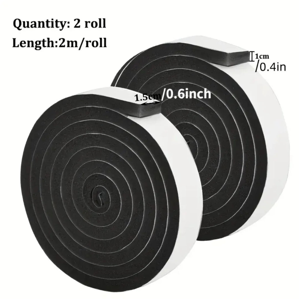 4m Foam Window Sealing Strips Windproof Sound-Proof Door Weather Stripping Dustproof Self-adhesive Tape Door Seam Sealing Strip