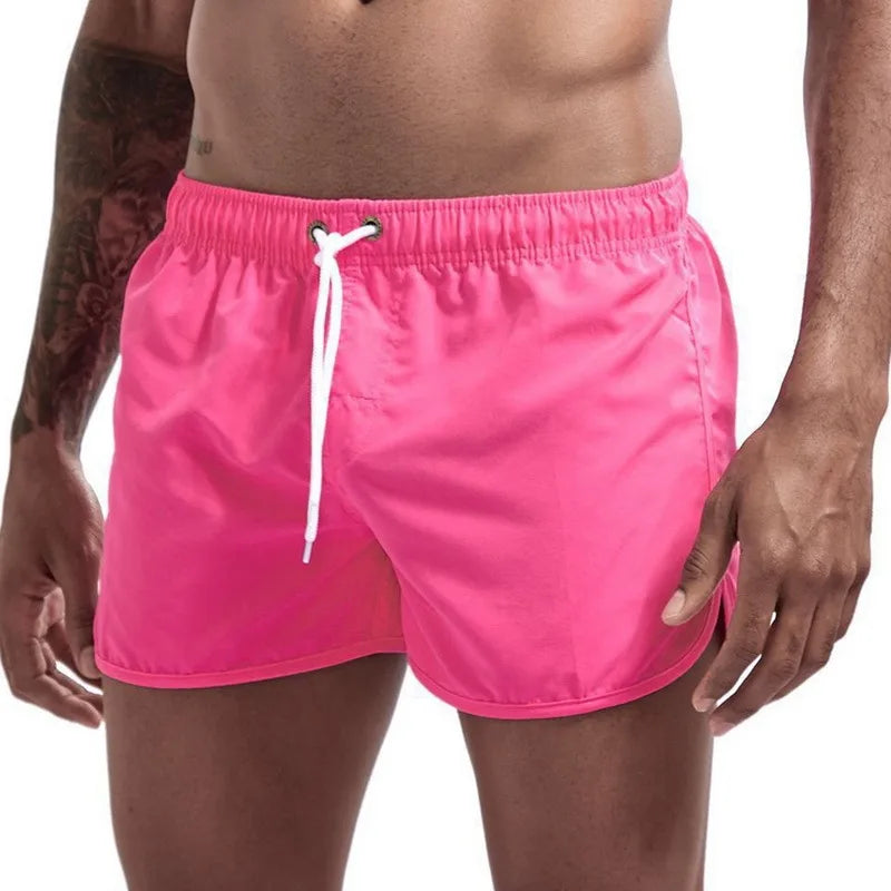 Shorts For Mens 2023 Summer Men's Swimwear Shorts Brand Beachwear Sexy Swim Trunks Men Swimsuits Low Waist Breathable Beach Wear
