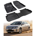 All Weather Floor Mats for  Corolla 2009-2013 Sedan Only TPE Black Rubber Car Liner Full Set Fit Matrix  2009 2010