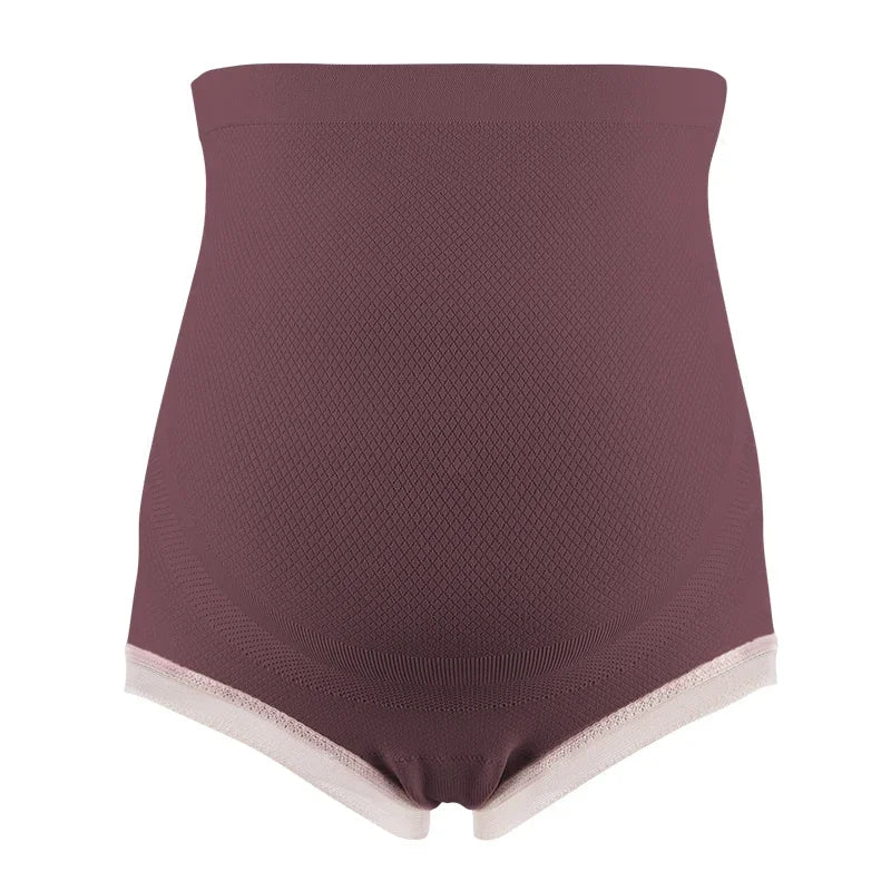 Maternity Panties High Waist Pregnant Panties Adjustable Belly Support Briefs for Pregnant Women Lace Solid Color Cozy Intimates