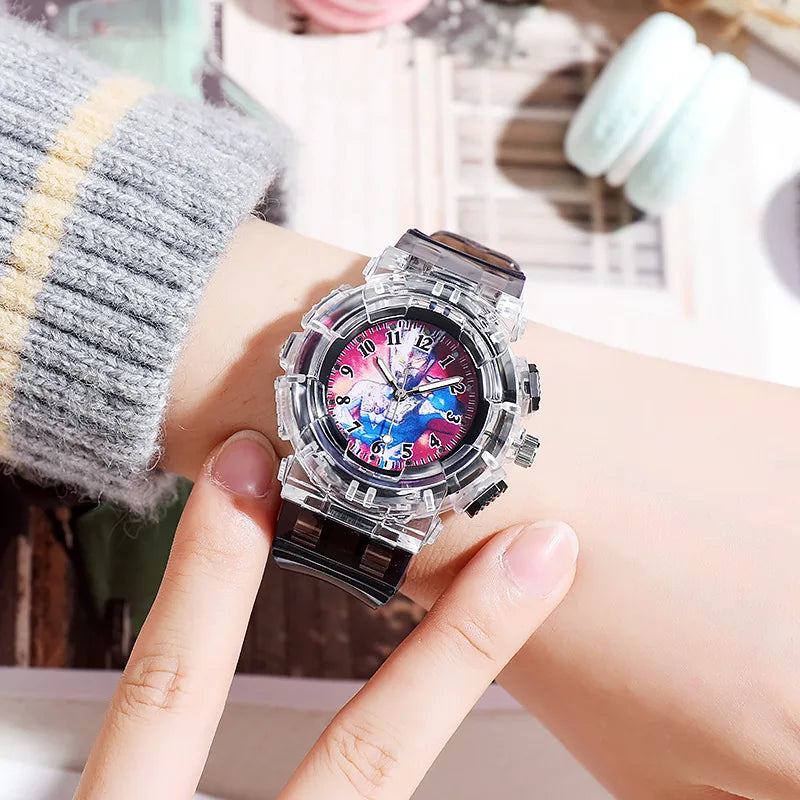 Cute Cartoon Kids Watch Fashion Luminous Children Quartz Clock Silicone Wristwatch Gift for Boys Girls Student reloj para niños